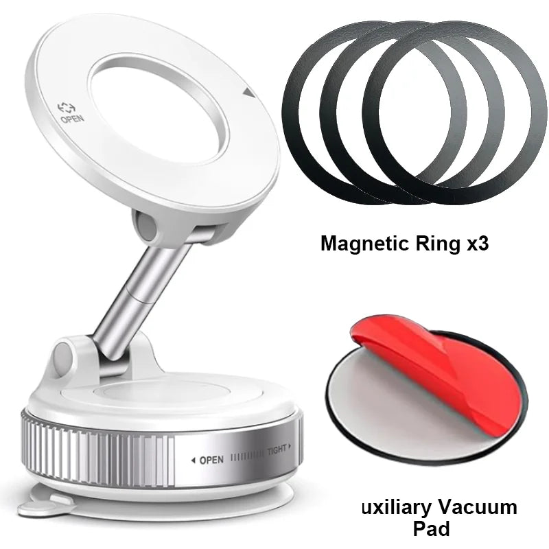 360° Magnetic Car Phone Holder – Strong Grip Mount (Free Home Delivery)