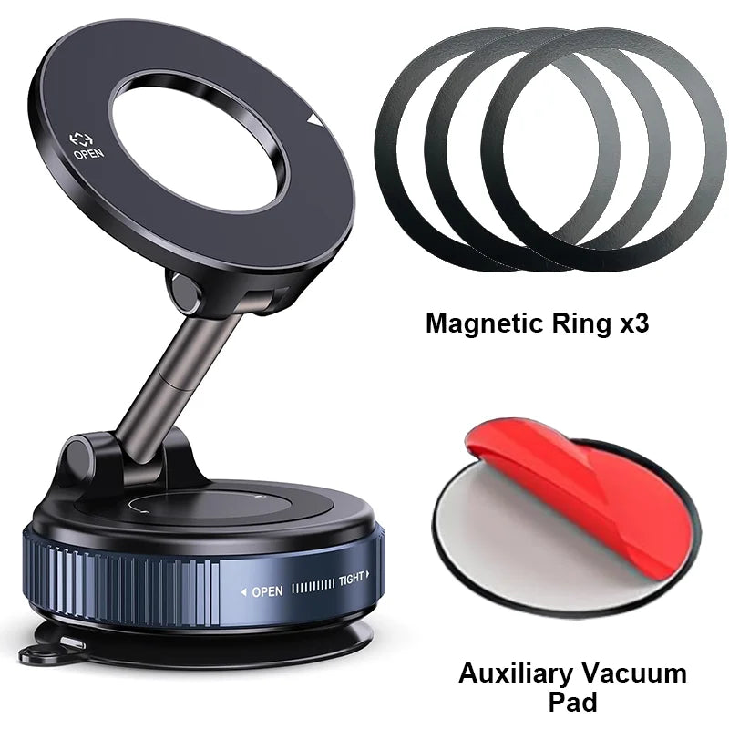 360° Magnetic Car Phone Holder – Strong Grip Mount (Free Home Delivery)