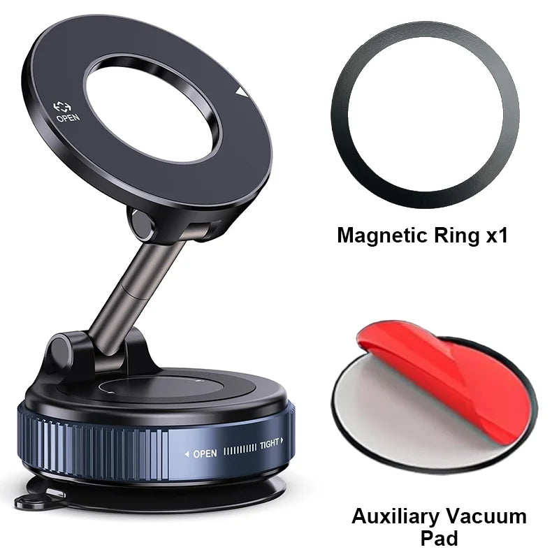 360° Magnetic Car Phone Holder – Strong Grip Mount (Free Home Delivery)