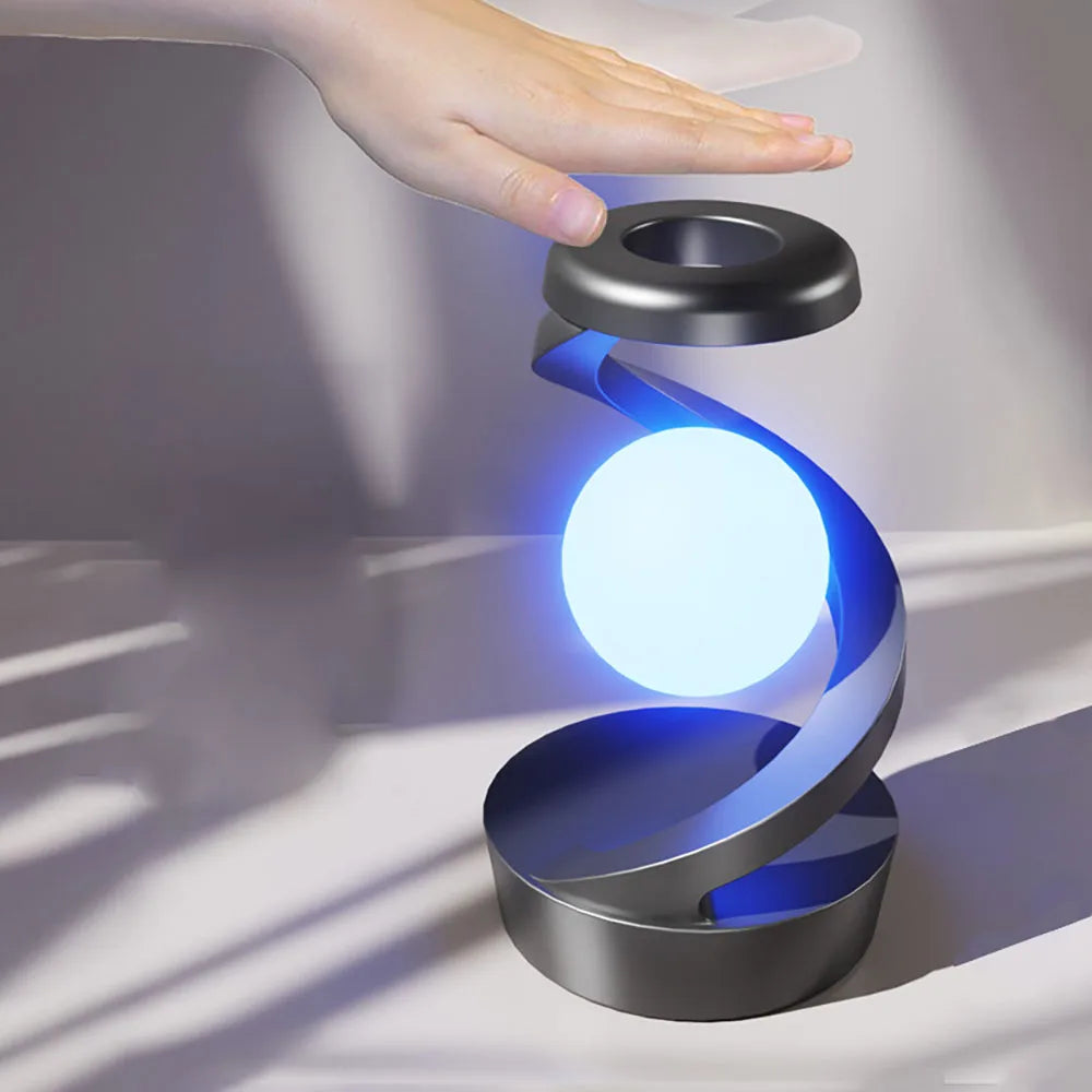 Rotating moon desk lamp